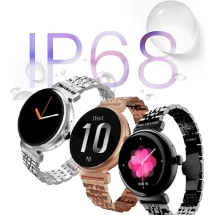 Hifuture Aura Smartwatch (Gold) - 1.04 AMOLED-Display, 24 Stunden Gesundheitsmessung, IP68 Wasserdicht – Bild 4