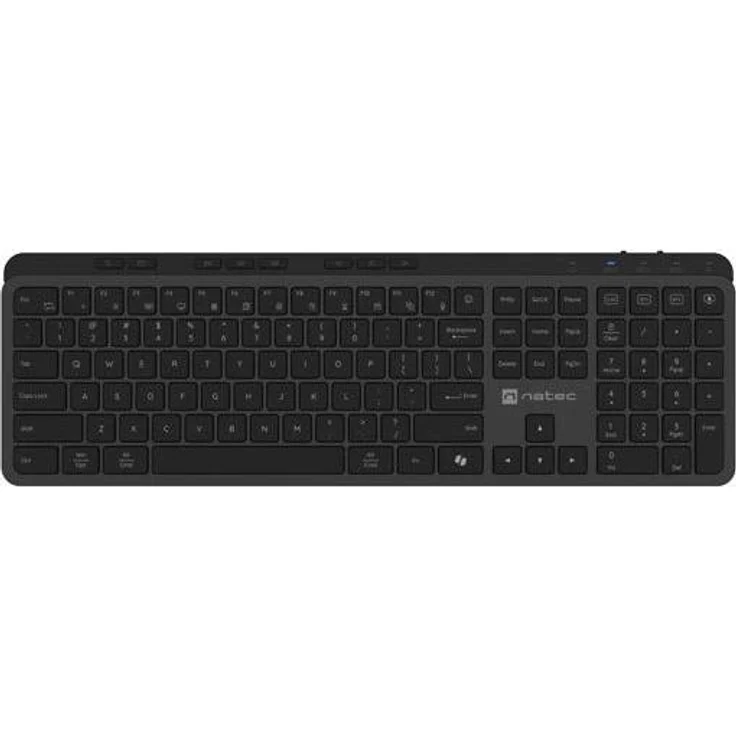 Genesis Natec Medusa, kabellose Gaming-Tastatur mit X-Scissors-Tasten, 2.4 GHz und Bluetooth 5.1, Schwarz