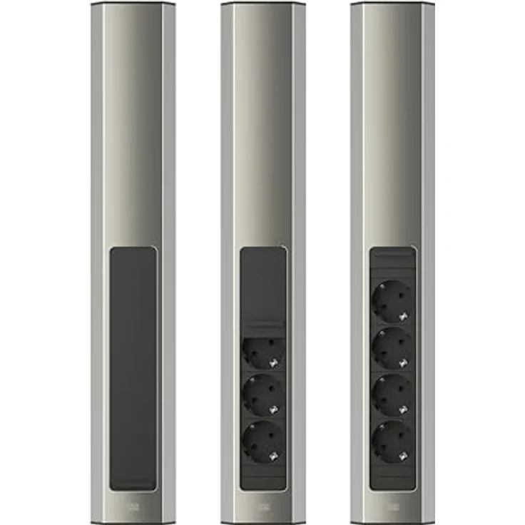 Bachmann CASIA 2 Steckdosenleiste, 3xCEE7/3 1xUSB A/C 22W, Edelstahl-Optik, 2,0m Kabellänge - Preisvergleich – Bild 6