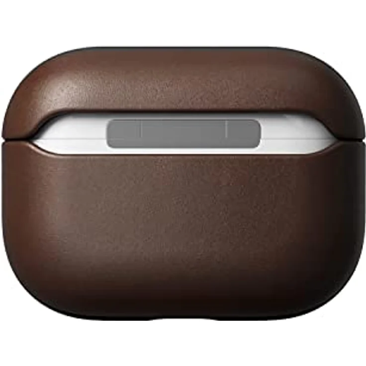 NOMAD Modern Leather Case für Airpods Pro | Robuste Schutzhülle aus Polycarbonat und Echtleder | Gummierte TPE-Bumper | Airpods Pro 2 | Brown – Bild 3