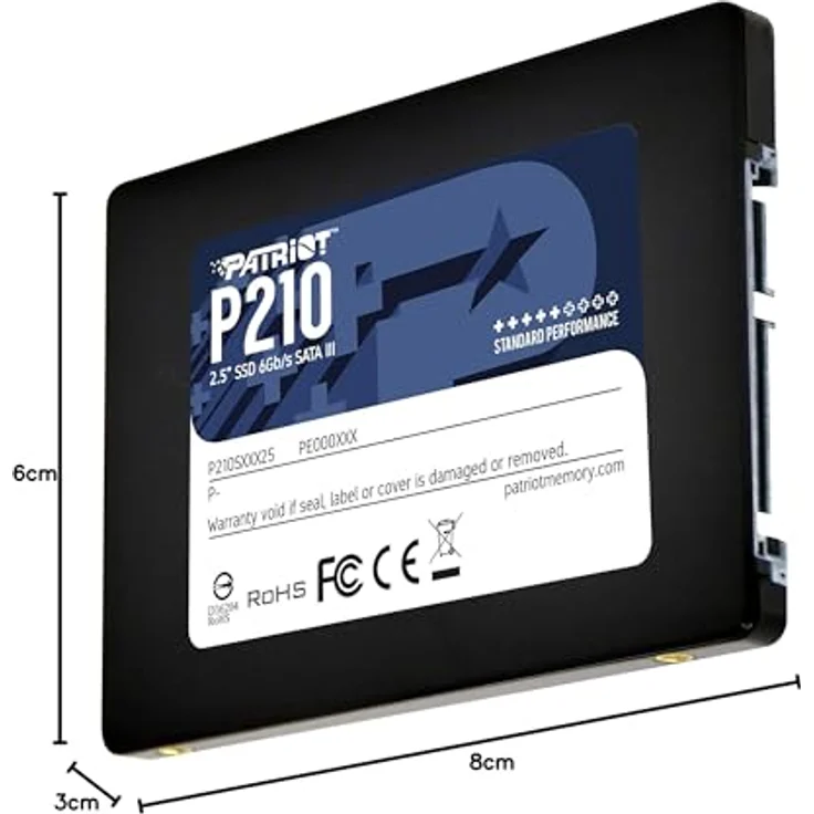 Patriot P210 - Solid-State-Disk - 128 GB - intern - 2.5 Zoll (6.4 cm) - SATA 6Gb/s (P210S128G25) – Bild 6