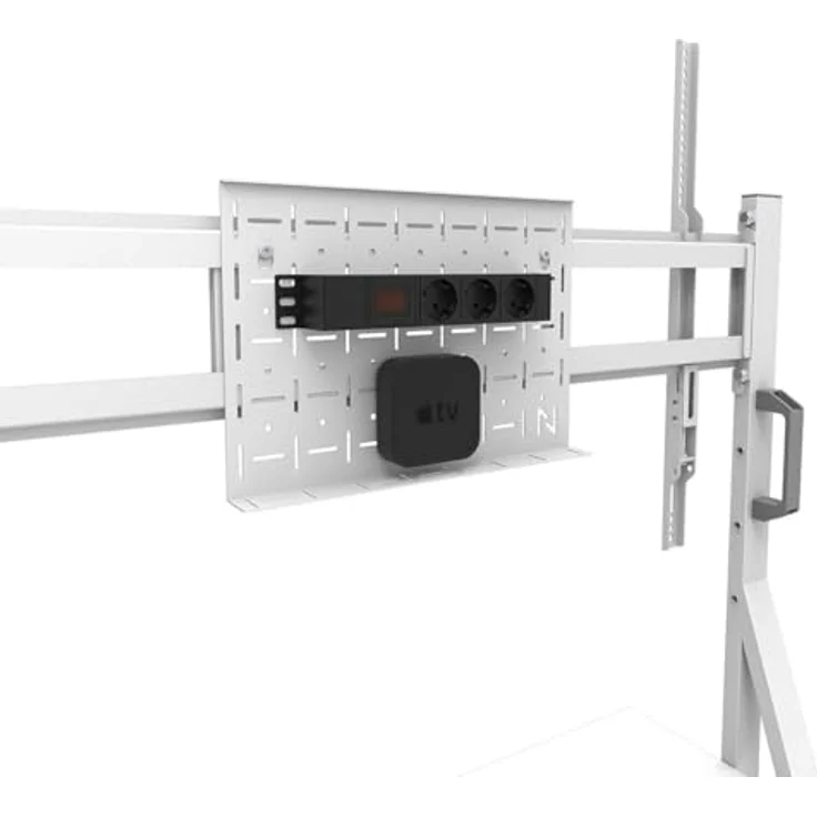 Neomounts FL50-525WH1 TV-Rollwagen, Höhenverstellbar für 55-86" Bildschirme, Weiß, Tragfähigkeit 76 kg – Bild 2