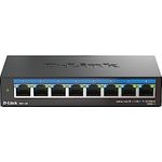 D-Link DMS-108 8-Port Multi-Gigabit Unmanaged Desktop Switch (8X 2,5G Ports, Lüfterlos, Low Profile, Kompakt, Metal Gehäuse, QoS, Plug and Play)