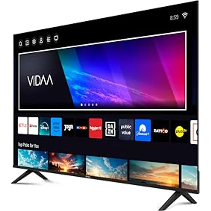 DYON Smart 50 VX - 50 Zoll (126 cm) 4K Ultra-HD Smart TV, Triple Tuner (DVB-C/-S2/-T2), App Store, Prime Video, Netflix, YouTube, DAZN, Disney+ [Mod. 2024] – Bild 3
