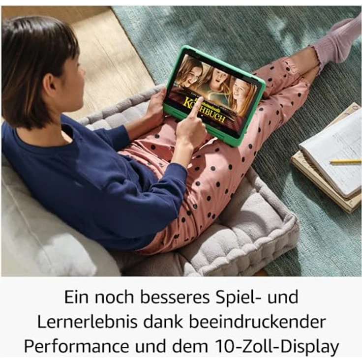Das neue Fire HD 10 Kids Pro-Tablet – für Kinder ab dem Grundschulalter | Mit 10-Zoll-Display, langer Akkulaufzeit, Kindersicherung und dünner Hülle | Version 2023, 32 GB, Happy-Day-Design – Bild 2