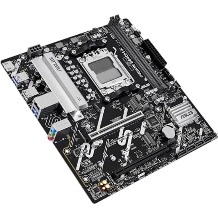 ASUS PRIME B840M-K, Mainboard für AMD Ryzen 7000/8000/9000 Serie, Sockel AM5, DDR5, 128 GB, Schwarz – Bild 5