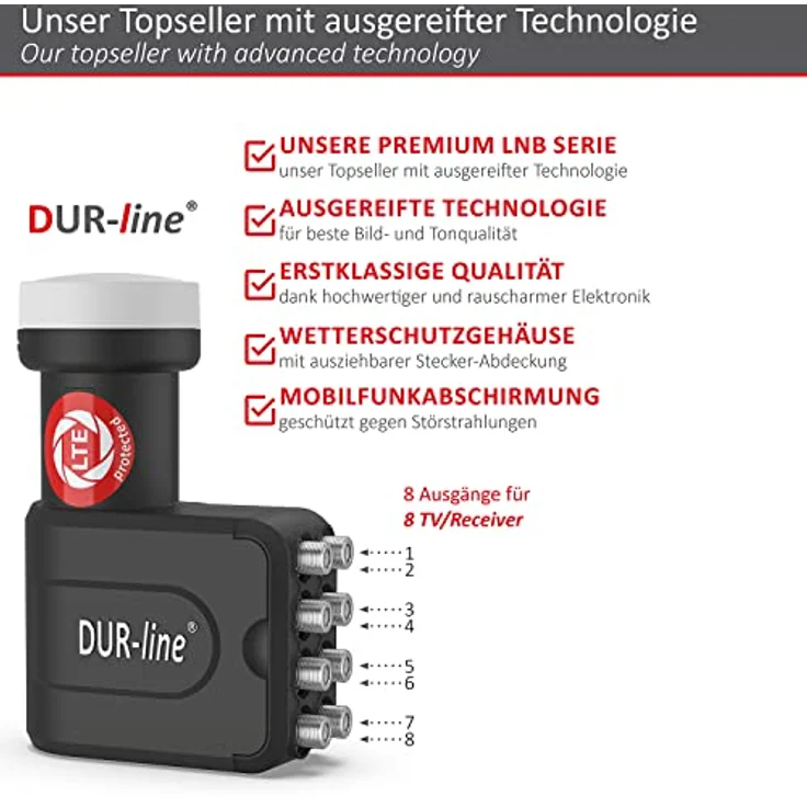 DUR-LINE DURLINE 11094 - Ultra Octo LNB (11094) – Bild 2