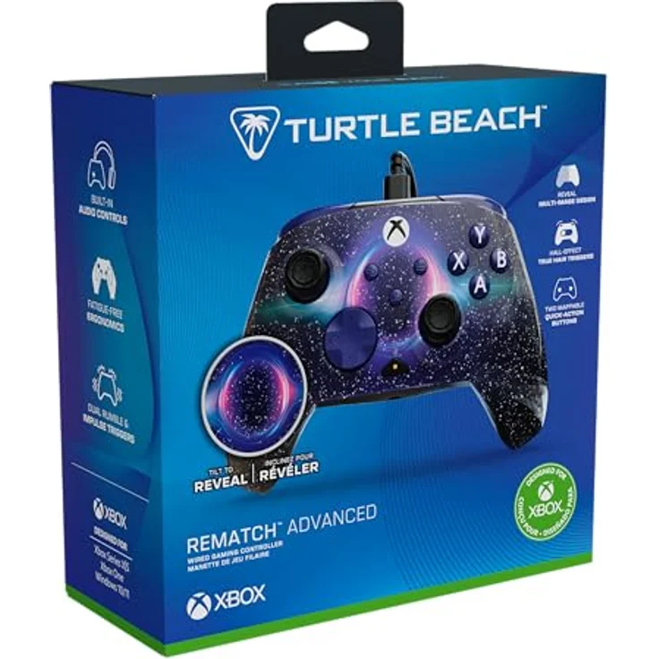 Turtle Beach REMATCH ADVANCED Wired Controller für Xbox Series X, Xbox One S und PC, mit Hall-Effekt-Hair-Triggern, Lentikulardesign, texturierten Griffen, Schwarz – Bild 16