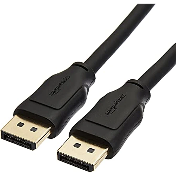 Amazon Basics 8K DisplayPort-auf-DisplayPort-1.4-Kabel mit einer Videoauflösung von 4K bei 120 Hz, 8K bei 60 Hz, HDR-Unterstützung, 1,8 m – Bild 1