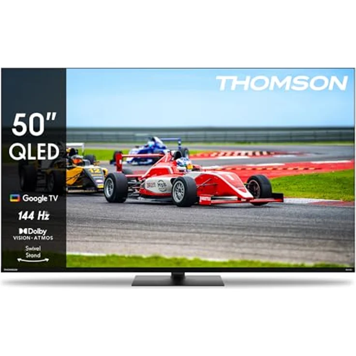 Thomson 50QG7C14, 50 Zoll 4K Ultra HD Smart-TV mit QLED Pro, Dolby Vision, Dolby Atmos, WLAN, schwarz – Bild 1