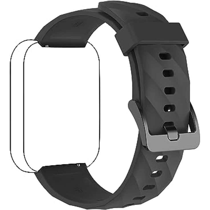 RUIMEN Ersatzarmband für Smartwatch D1, weiches Silikon, verstellbar für Handgelenke 14-22,1 cm, mehrere Farben zur Auswahl – Bild 2