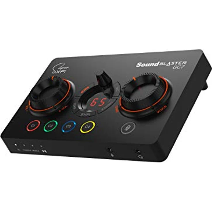 Creative Sound Blaster GC7, externe USB-C Soundkarte mit 7.1 Surround Sound und programmierbaren Tasten, Schwarz – Bild 1