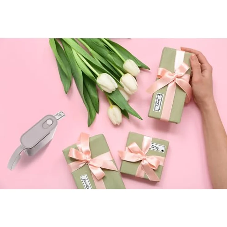Peach Etikettendrucker PE110, kabelloser Bluetooth-Drucker (203 dpi) in Pink, vielseitig einsetzbar für Büro und Haushalt – Bild 4