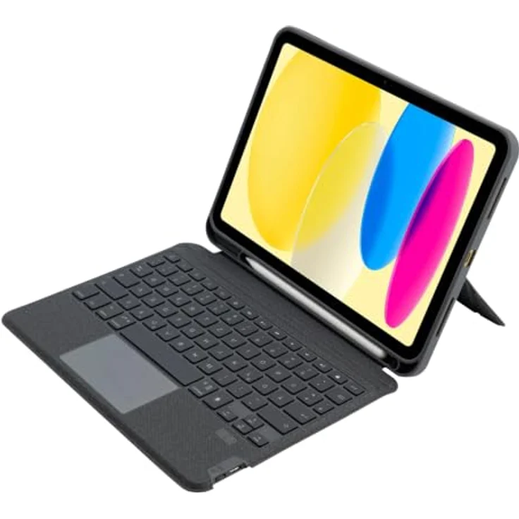 Shockguard Keyboard Folio Bluetooth für iPad Air 11 / Pro 11, stoßfest mit integriertem Trackpad und abnehmbarer Tastatur – Bild 2