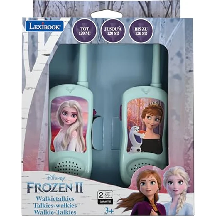 Lexibook TW11FZ Frozen Walkie Talkies, 120 m Reichweite, ergonomisches Design mit Elsa, Anna und Olaf, ab 3 Jahren – Bild 6