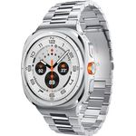 Spigen Modern Fit 316L Armband Kompatibel mit Samsung Galaxy Watch Ultra 47mm (2024) - Silber, hochwertiger Edelstahl, modernes Design