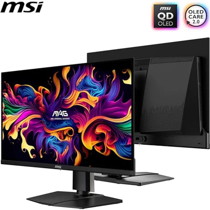 MSI MAG 271QP QD-OLED X24, 26,5 Zoll Gaming Monitor mit 240Hz, 0,03ms Reaktionszeit, WQHD, 99% DCI-P3, DisplayHDR True Black 400, DP 1.4a, HDMI 2.1 – Bild 2
