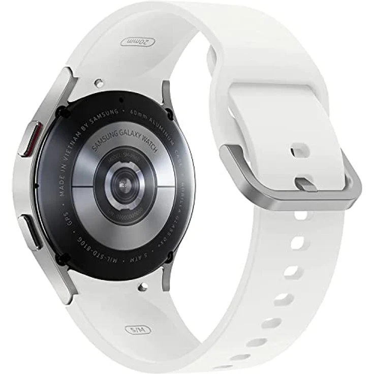 Samsung Galaxy Watch4 BT, Runde Bluetooth Smartwatch mit drehbarer Lünette, Fitness-Tracker, 40 mm, Silber, Wear OS, EKG, Schlafüberwachung, NFC, GPS – Bild 3