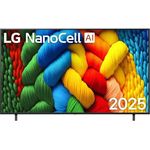 LG 75NANO80A6B, 75 Zoll 4K NanoCell AI TV mit α7 Gen8 4K AI Prozessor und webOS 25, 60Hz