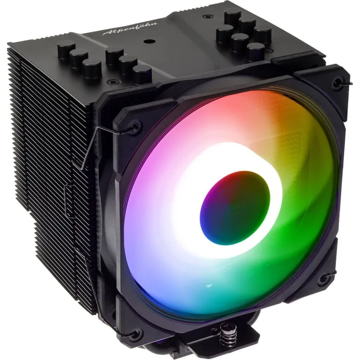 Alpenföhn Brocken 4 ARGB CPU-Kühler - 120mm, schwarz - Hohe Kühlleistung bis 230 W TDP, kompatibel zu allen RAM-Modulen