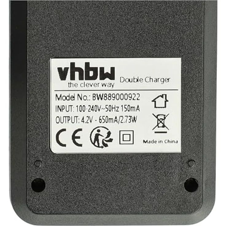 vhbw 2-Fach Akku-Ladegerät für Cytac Li-Ion-Akkuzellen, Schnellladegerät mit LED-Ladeanzeige und Überhitzungs- sowie Überladungsschutz – Bild 5
