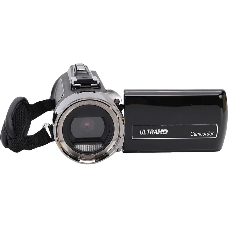 Lixada 4K-Videokamera Camcorder mit 48 MP, 3-Zoll drehbarem LCD-Bildschirm, 18-fachem Zoom und 32-GB-Speicherkarte