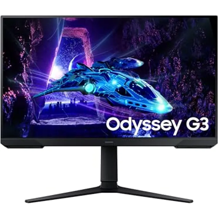 Samsung Odyssey G30D Full HD Gaming Monitor, 27 Zoll, VA-Panel, 180 Hz, 1 ms Reaktionszeit, HDR10, blau