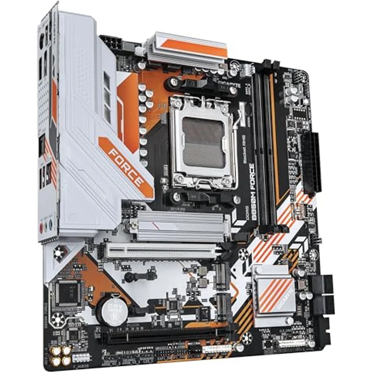 GIGABYTE B850M FORCE (rev. 1.0), Micro ATX Mainboard für AMD Ryzen 7000/8000/9000, DDR5-SDRAM, 128 GB max. RAM, dark brown – Bild 3