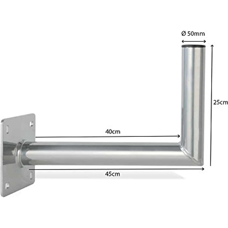 PremiumX PXS45 Satelliten-Komplettanlage 45cm Anthrazit, Single LNB, geeignet für 1 Teilnehmer, pulverbeschichtet und korrosionsgeschützt – Bild 5