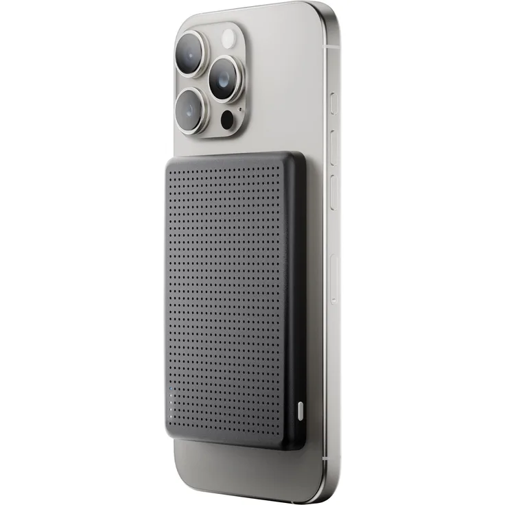 Native Union Active Power Bank (5000 mAh), magnetische Powerbank mit Aluminium-Gehäuse, schwarz