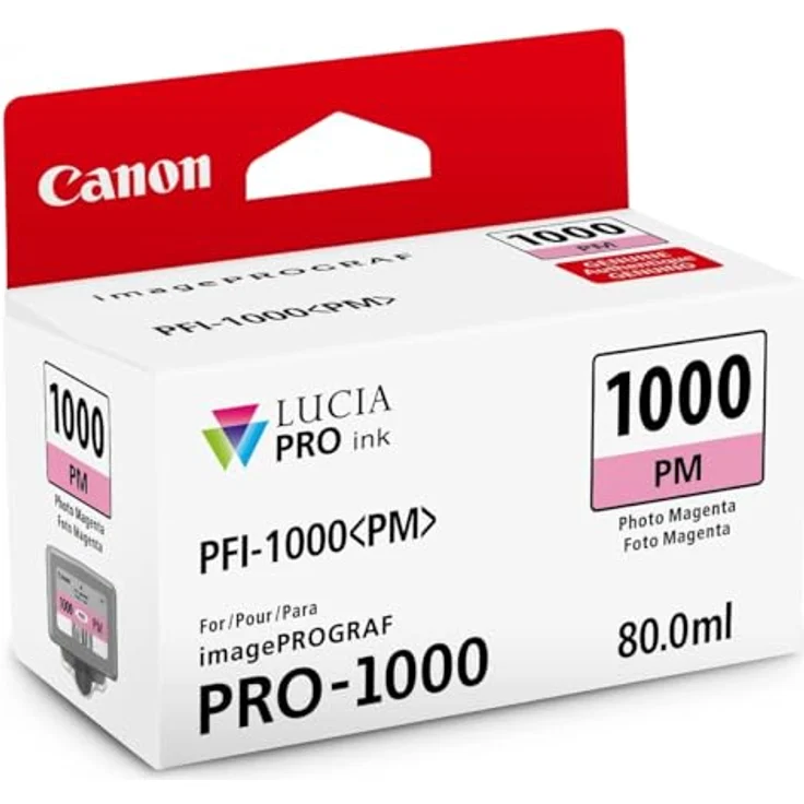 Canon PFI-1000 PM original Tintenpatrone Foto Magenta para Impresora Fotográfica PRO-1000 – Bild 2