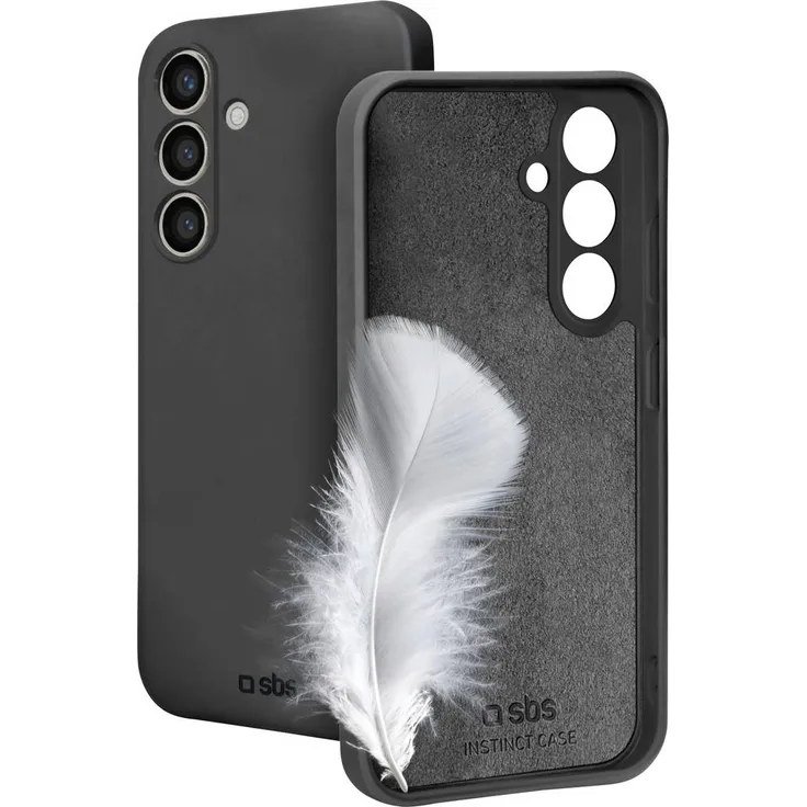 sbs mobile Instinct Cover für Samsung Galaxy A36 / A56, Schwarz, schützende Handyhülle