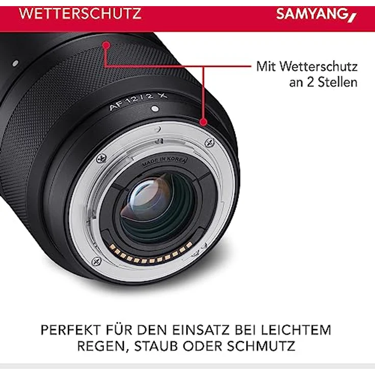 Samyang AF 12mm F2.0, Ultra Weitwinkel-Objektiv mit Autofokus für Fuji X-Mount Kameras, lichtstark, wettergeschützt – Bild 4