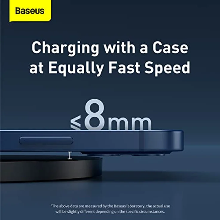 Baseus Inductive Wireless Charger Digital LED 15 W (schwarz) – Bild 5