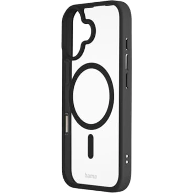 Hama Handyhülle „Frame Protect“ für iPhone 17 und MagSafe, magnetisches Case mit Kantenschutz, Kameraschutz, rutschfester Oberfläche, schwarz/transluzent – Bild 2