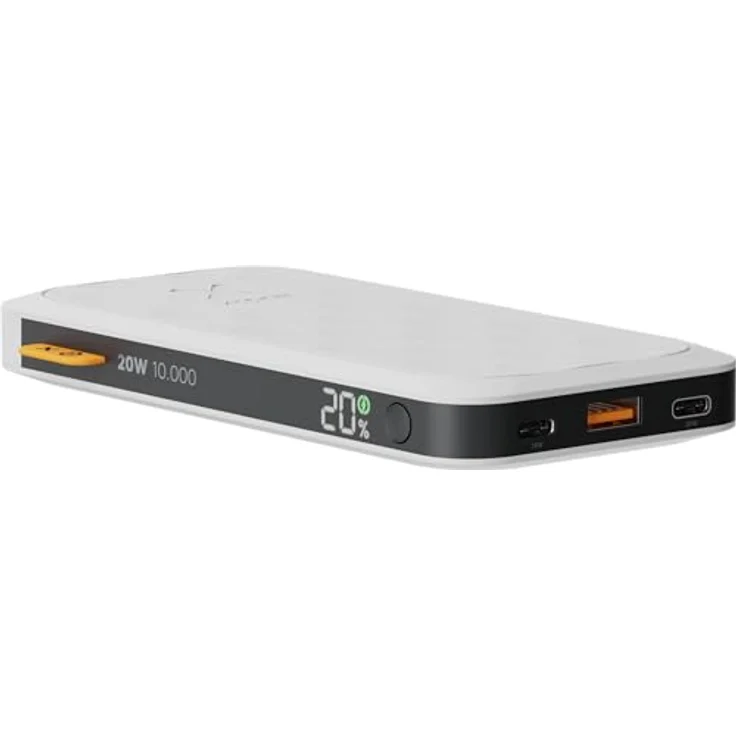 Xtorm Fuel Series 5 20W Powerbank, 10.000mAh, 2 x USB-C / 1 x USB-A, Flugzeugfest, Geeignet für Samsung und iPhone, Dusk White – Bild 2