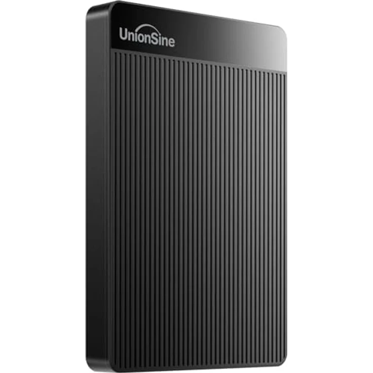 UnionSine HD2510 Externe Festplatte 500GB, ultradünn, tragbar, 2,5 Zoll, USB 3.0, kompatibel mit PC, Mac, PS4, Xbox, Schwarz – Bild 1