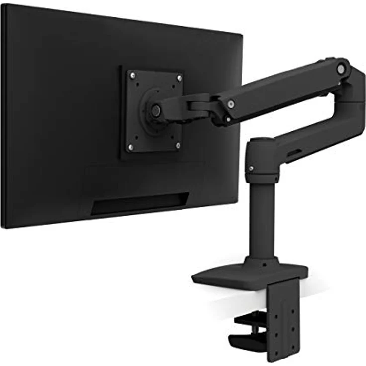 ERGOTRON LX Monitor Arm in Schwarz - Monitor Tischhalterung mit patentierter CF-Technologie für Bildschirme bis 34 Zoll und 33cm Höhenverstellung, 10 Jahre Garantie – Bild 1