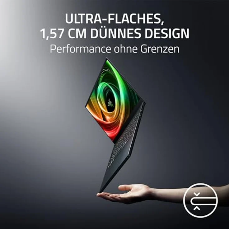 Razer Blade 14 (2025), 14 Zoll Gaming-Laptop mit NVIDIA RTX 5070, AMD Ryzen AI 9 365, 3K 120Hz OLED Display, 64 GB LPDDR5X 8000 MHz, 2 TB SSD, QWERTZ DE-Layout | Schwarz – Bild 3