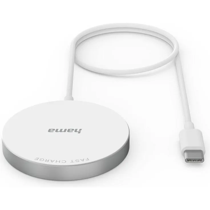 Hama MagCharge FC15 (15 W), Wireless Charger, Weiss