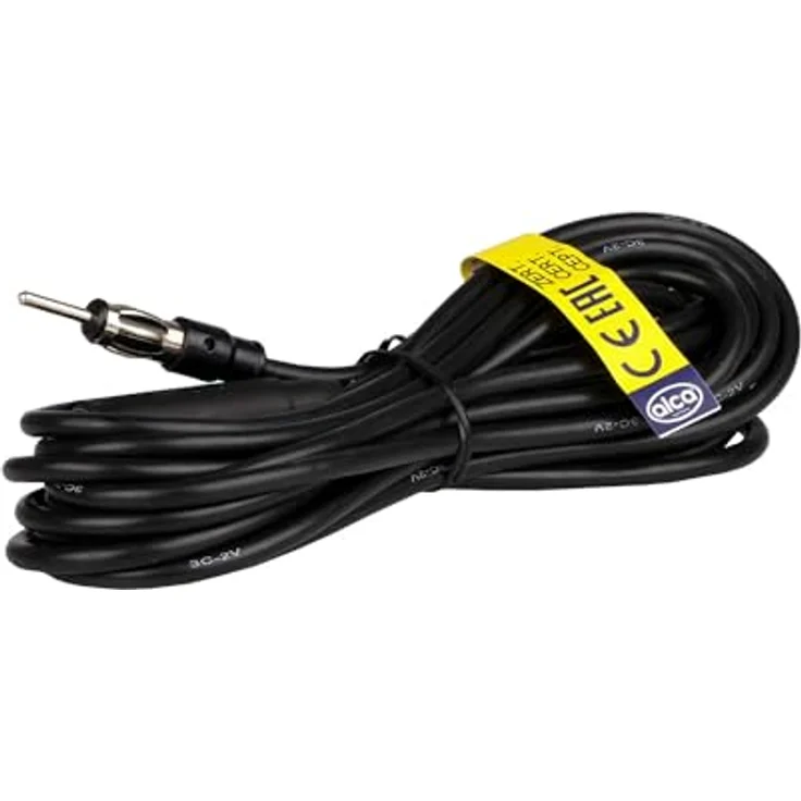 alca® Autoradio DIN Antennen-Verlängerungskabel 4,5m Koaxial mit FM/AM Adapter, robuste Materialien für langlebige Nutzung – Bild 2