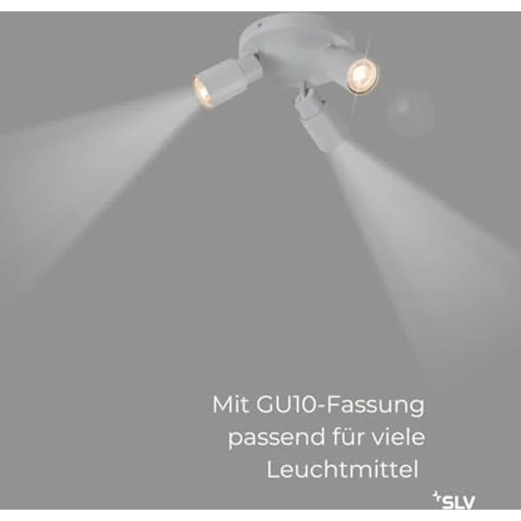 SLV PURI 2.0 TUBE, Deckenleuchte, Wandleuchte, Grau - Flexibel dreh- und schwenkbar, industrieller Look, Aluminium und Kunststoff, Erschaffung individueller Lichtakzente – Bild 4