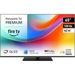 Panasonic Premium TV-65W85BEZ, 65 Zoll 4K Ultra HD QLED Smart TV, 120 Hz, Dolby Vision & Atmos, Game Mode Extreme, Fire TV, Alexa & Apple Support, Schwarz
