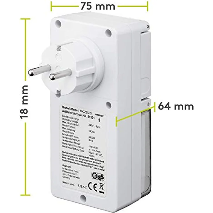 Goobay 3er Pack Digitale Zeitschaltuhr IP44, 3 ) (Pack of 3) – Bild 9