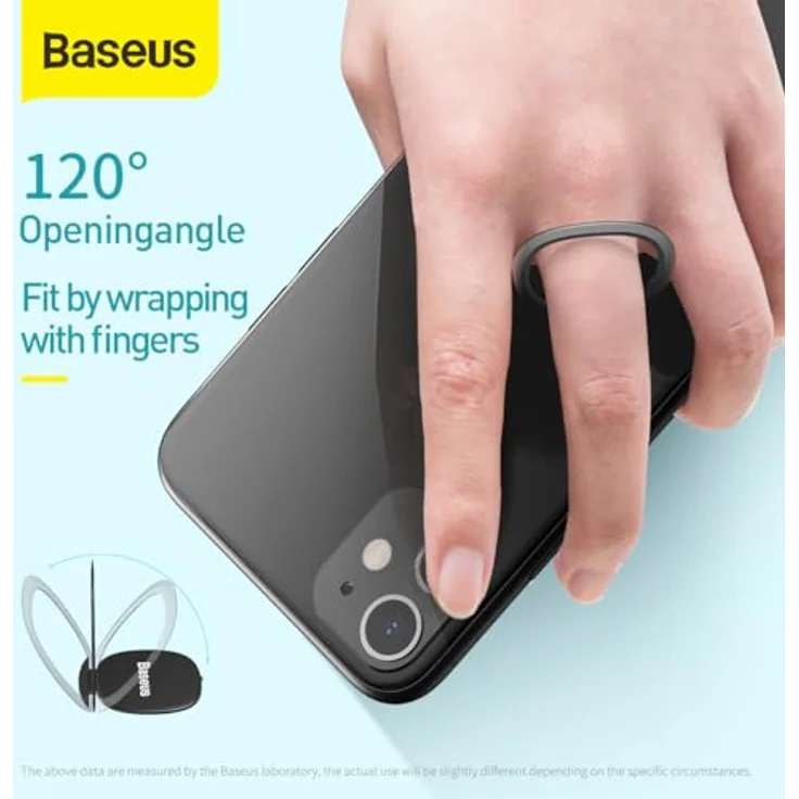 Baseus Invisible Ring Holder für Smartphones, ultradünner selbstklebender Halter in Roségold – Bild 5