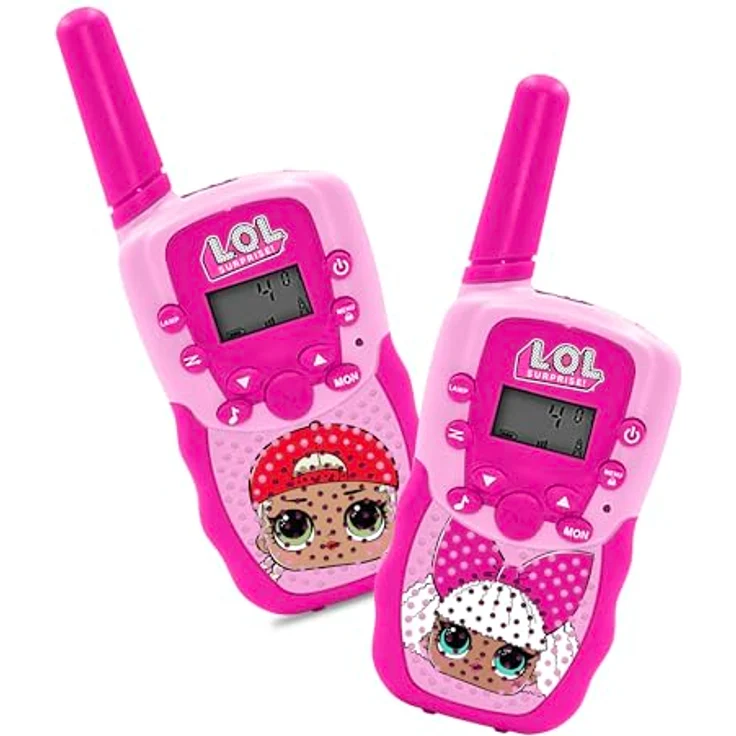 JTI GmbH LOL Surprise Walkie Talkie, Funkgerät mit bis zu 300 m Reichweite, digitalem LCD-Bildschirm und Taschenlampe – Bild 1
