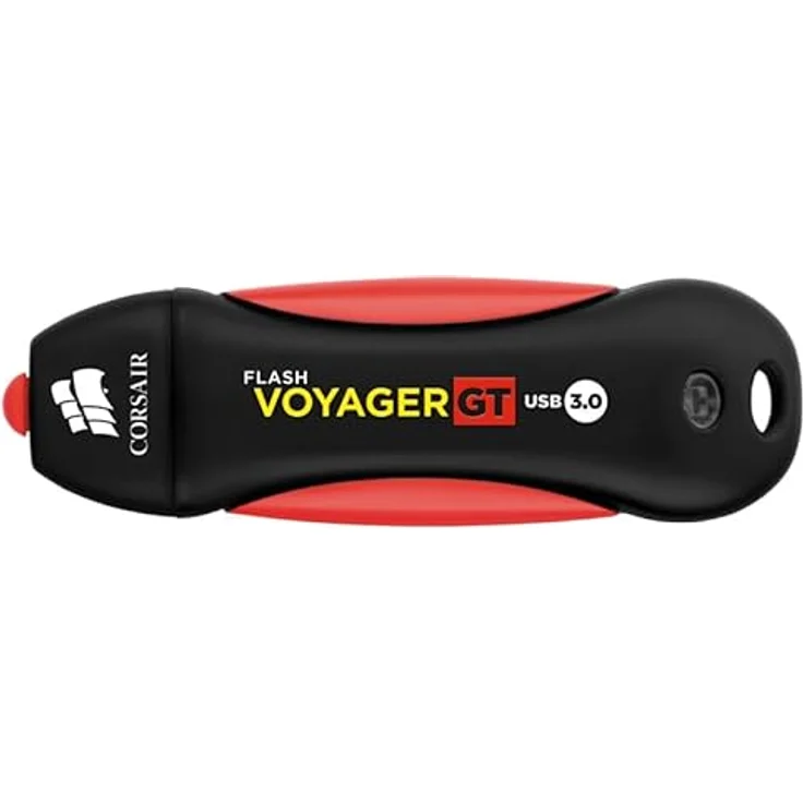 Corsair Flash Voyager GT, 1TB USB 3.0 Speicherstick (leistungsstark mit USB 3.0 oder USB 2.0, robustes Gummigehäuse, wasserabweisend, stoßfest) Schwarz-Rot – Bild 5