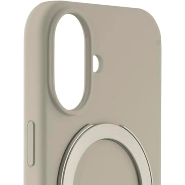 White Diamonds Mag Urban Stand Case für Apple iPhone 17, Silikon-Schutzhülle mit MagSafe, beige, rutschfester Griff und Ständerfunktion – Bild 5
