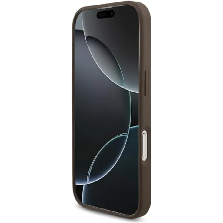 CG MOBILE Guess 4G Groß Logo Hülle, Kunstleder Hardcase für iPhone 17, Braun – Bild 5