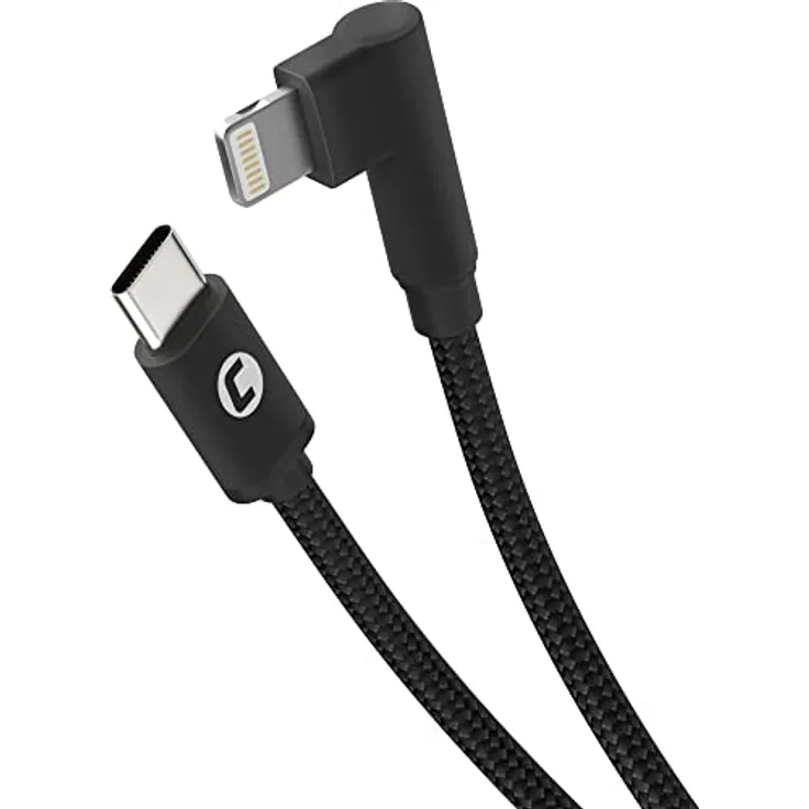 cartrend USB C Ladekabel, Schnellladekabel mit 90 Grad Winkel, USB Typ C, kompatibel mit Allen Geräten, die über eine Schnittstelle vom Typ C für USB verfügen, Länge 100 cm
